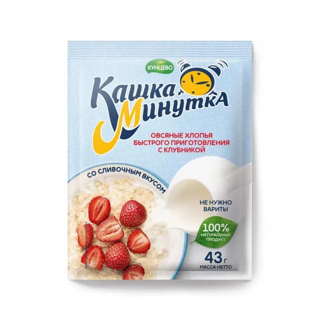 Kashka-Minutka strawberries and cream flavor 43g