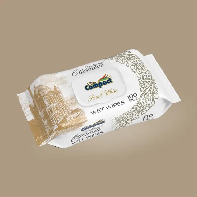 Wet Wipes Ottoman Pearl White 100 pcs. Ultra Compact