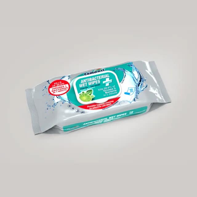 Wet Wipes Antibacterial 72 pcs. Ultra Compact