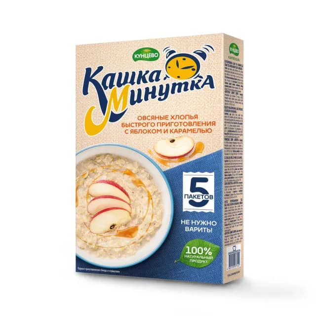Kashka-Minutka apple and caramel 185g