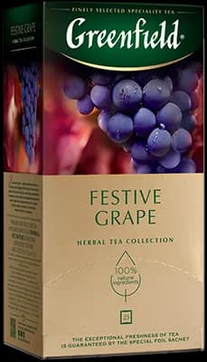 Greenfield Festive Grape tea, 25 sachets