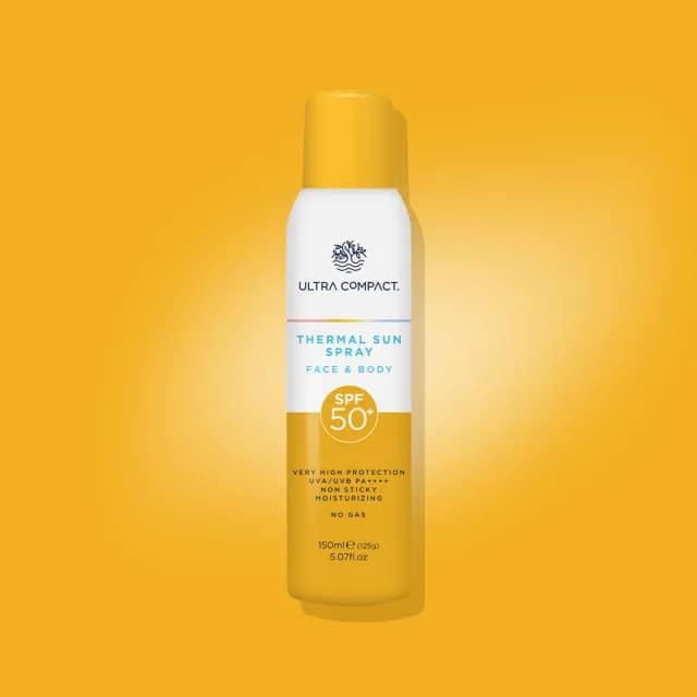 Ultra Compact SPF 50 Sun Protection Spray for Face & Body, 150 ml