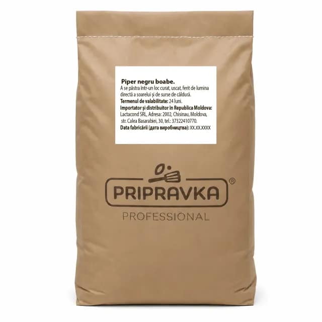 Black peppercorns Pripravka 1kg (bag)